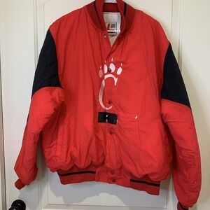 Vtg NWT Cincinnati Bearcats Jacket By Legends Athletic Made In USA XL Red